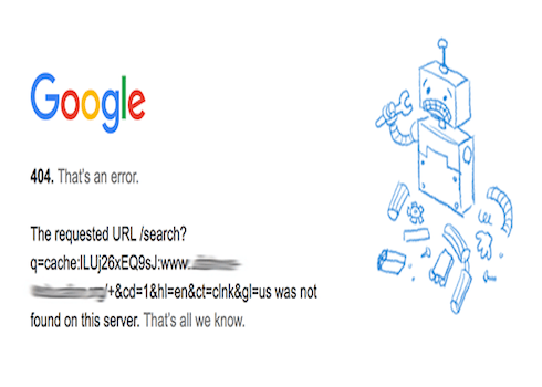 破解Google頁庫存檔404之謎
