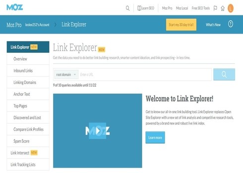 推薦SEO分析工具－Moz Open Site Explorer，外部連結最佳幫手！