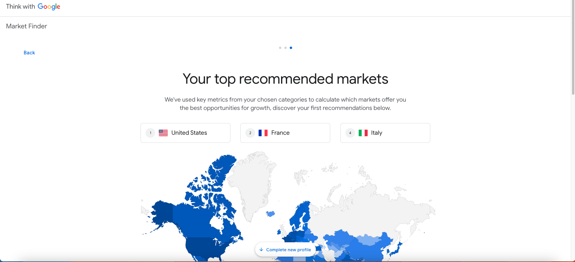 Google Market Finder推薦國外市場