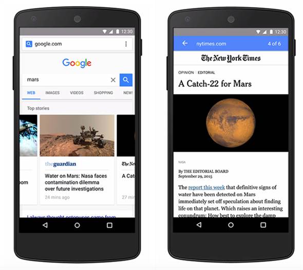 Google 推出行動網站加速計畫 AMP