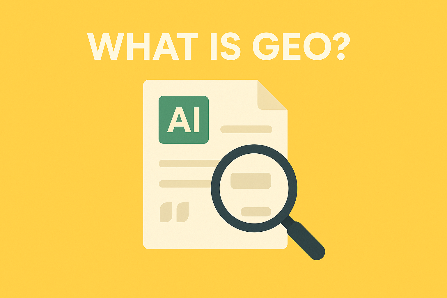 GEO 是什麼？AI 搜尋時代行銷人員必懂的內容優化策略